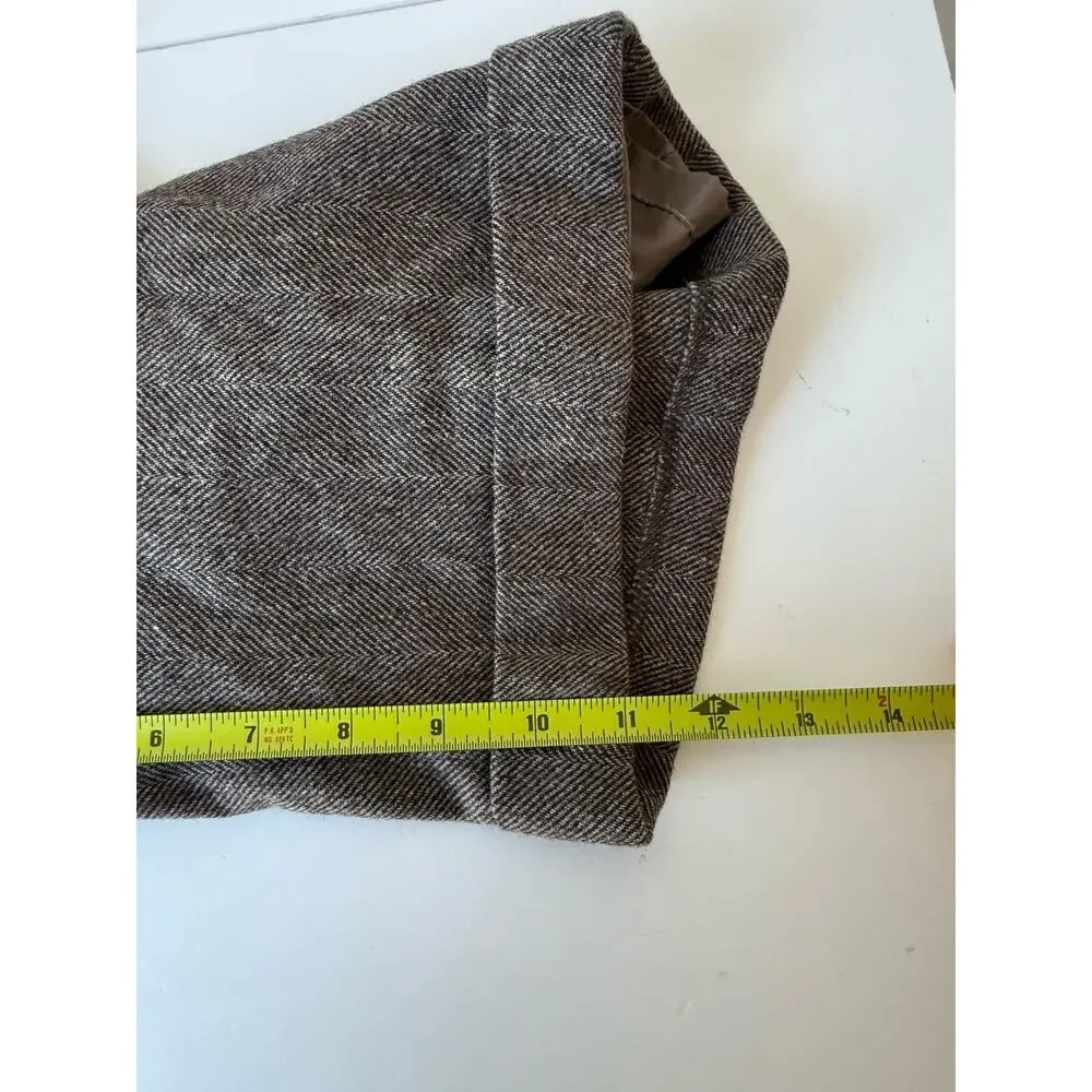 NEW Banana Republic 6 Herringbone Martin Fit Shorts 100% Wool Brown - Picture 8 of 8